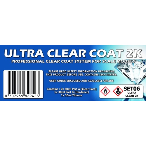 SET06 ULTRA CLEAR COAT 2K Colour Set