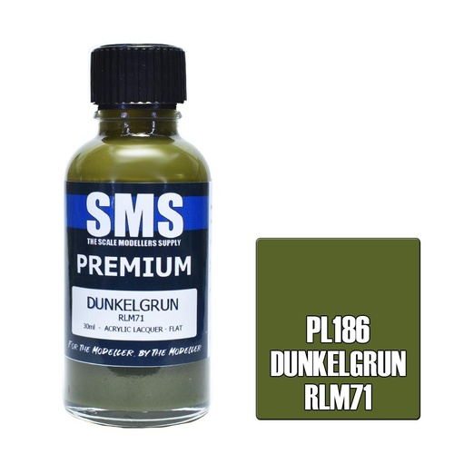 Premium Acrylic Lacquer DUNKELGRUN RLM71 30ml PL186