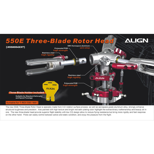 550E Three-Blade Rotor Head H55H004