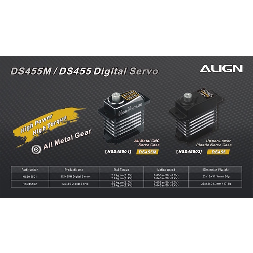 HSD45502 Align DS455 Digital Servo