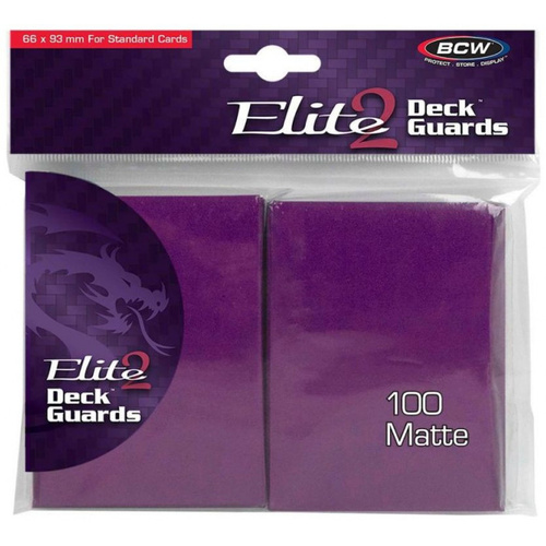 BCW Deck Protectors Standard Elite2 Matte Mulberry 100