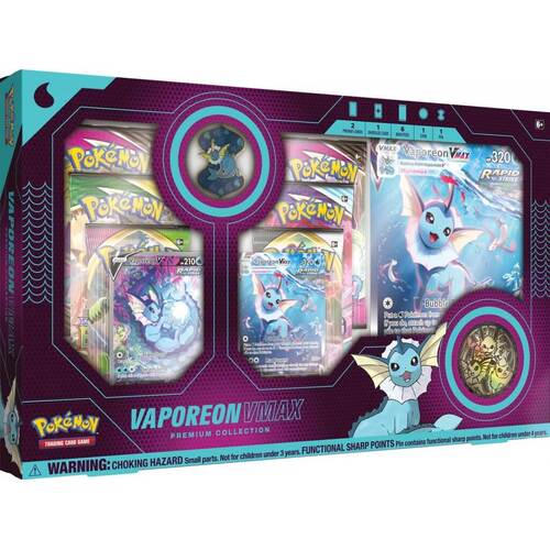 POKÉMON TCG Vaporeon VMAX Premium Collection