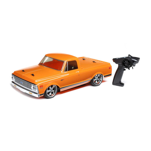 LOS03034T1 Losi V100 1972 Chevy C10 Pick-Up Truck, 1/10 On-Road RTR, Orange