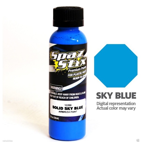 Solid Sky Blue Airbrush Paint 2oz SZX12200