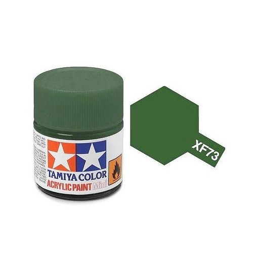 Tamiya Mini Acrylic XF-73 Dark Green - 10ml Bottle T81773