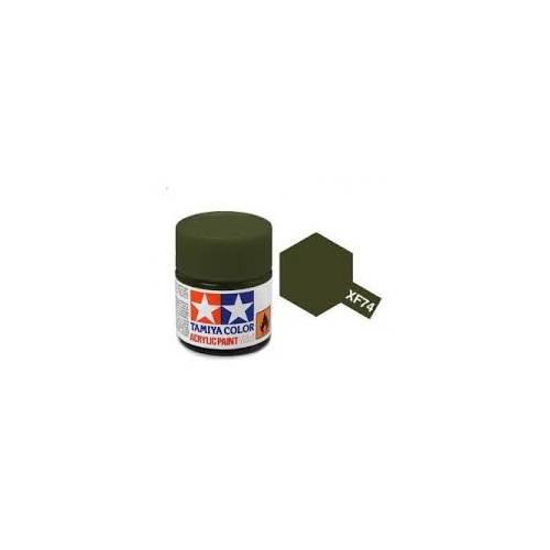 Tamiya Mini Acrylic XF-74 Olive Drab - 10ml Bottle T81774